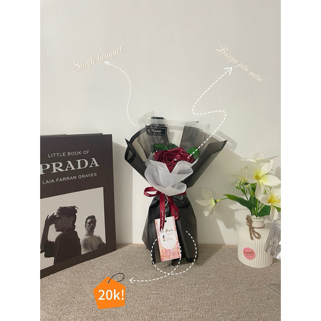 

single bouquet pita satin