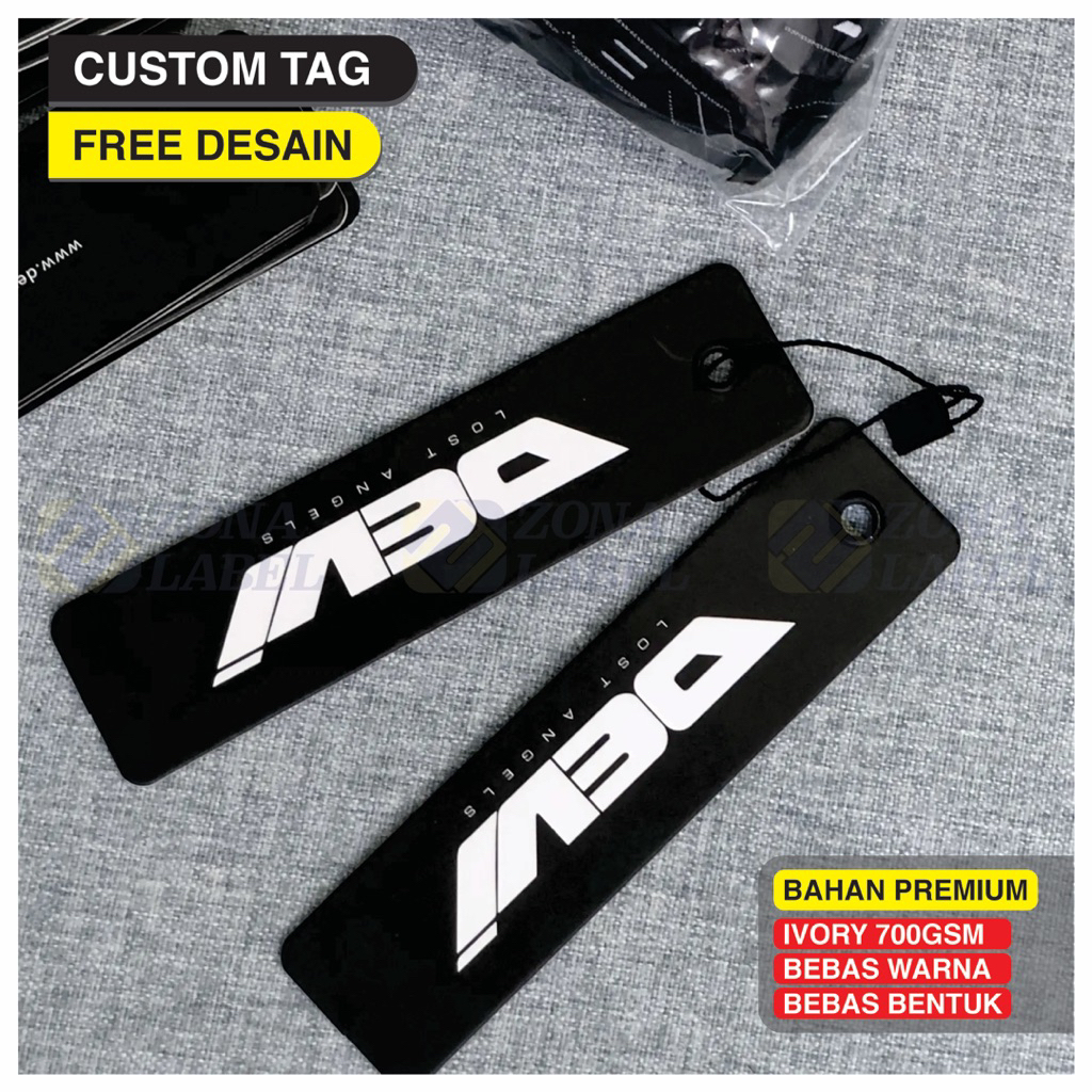 

( FREE DESAIN ) Hangtag Custom Tebal 700 gsm / Hang Tag Custom / Label Hang Tag Premium