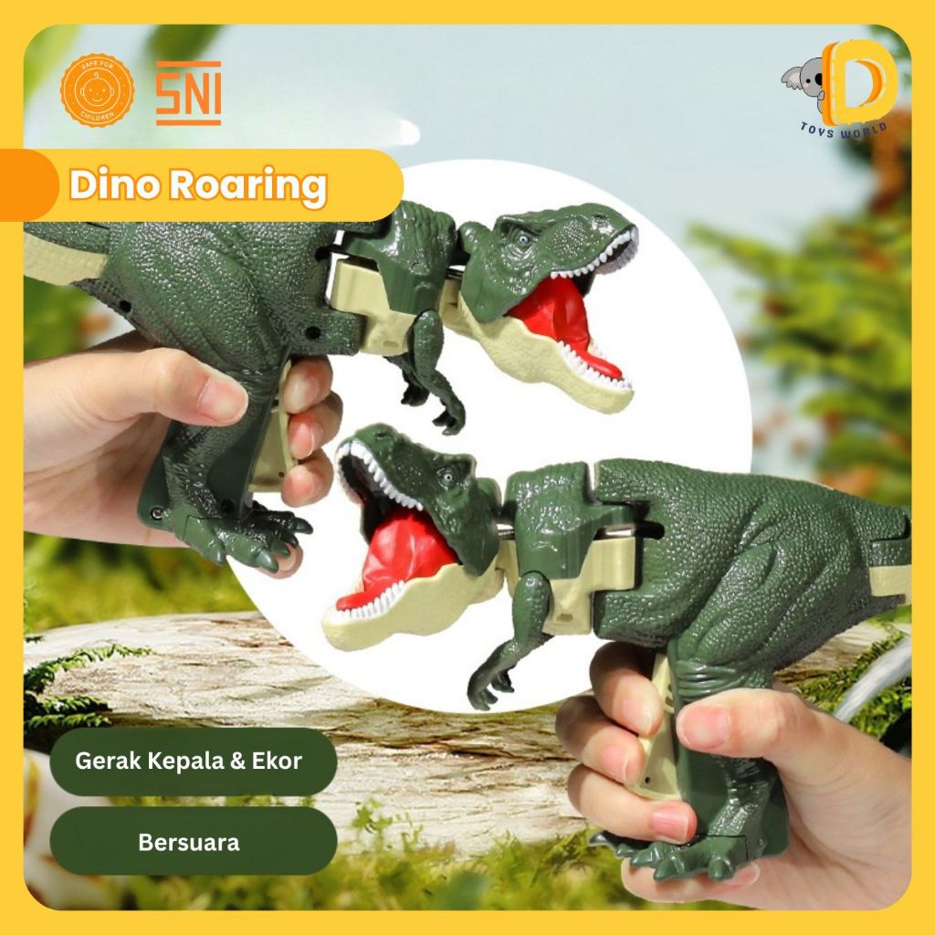 DARREN TOYS Mainan Dinosaurus Mainan Viral Dinosaurus Shaa Shaa