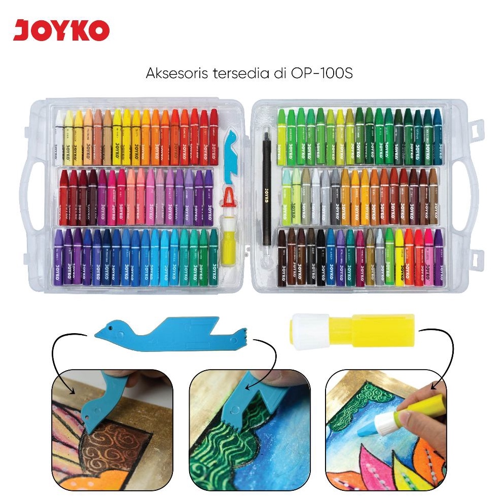 

KODE B53A Joyko Crayon Oil Pastel 1 Colours Krayon Minyak Joyko 1 Warna OP1S
