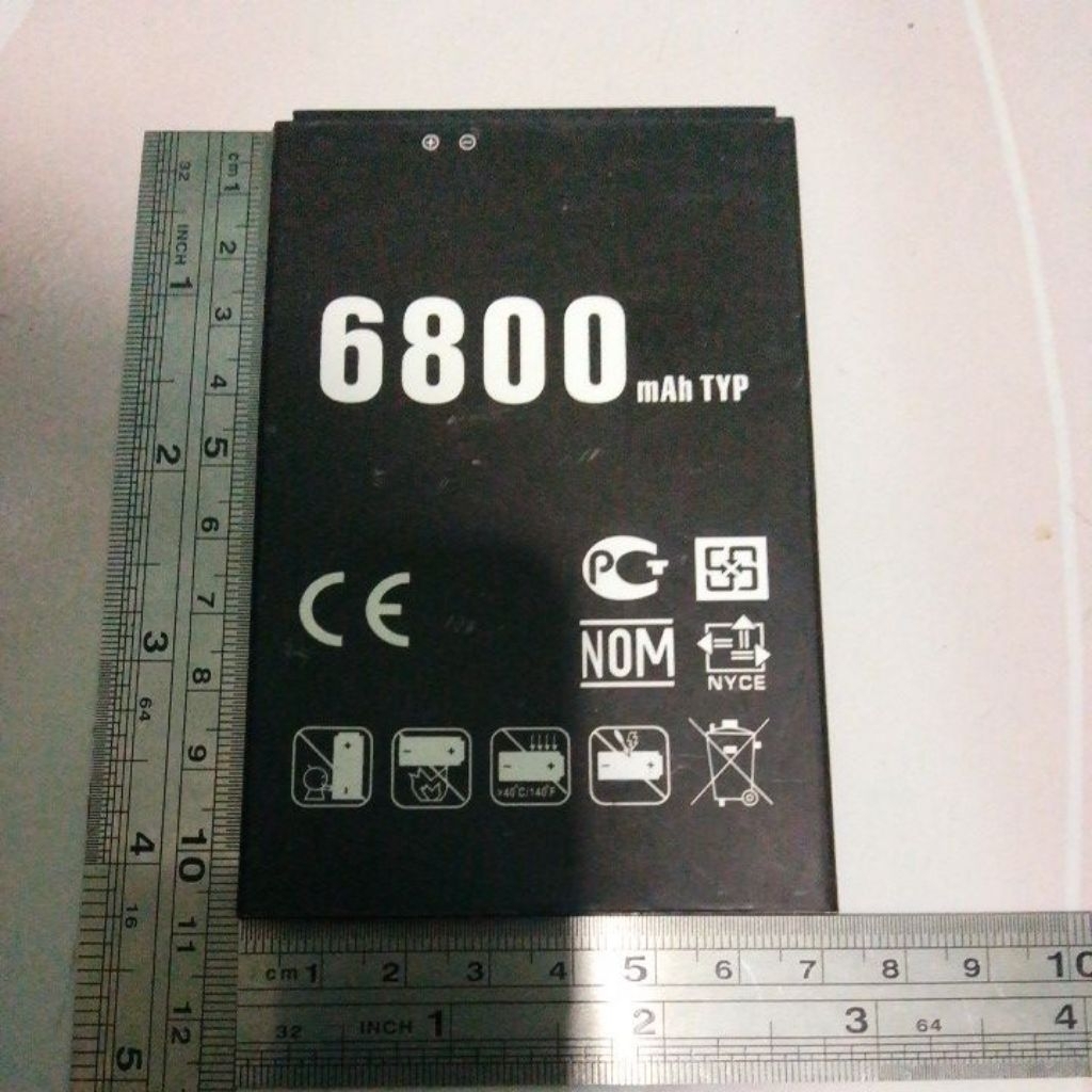 Batre Hp Cina 6800Mah TYP P: 10,8 L:7,2cm