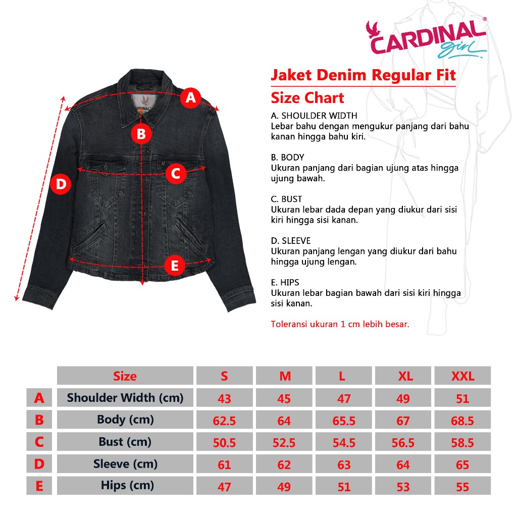 TERBARU Cardinal Jaket Jeans Wanita G0002J16B
