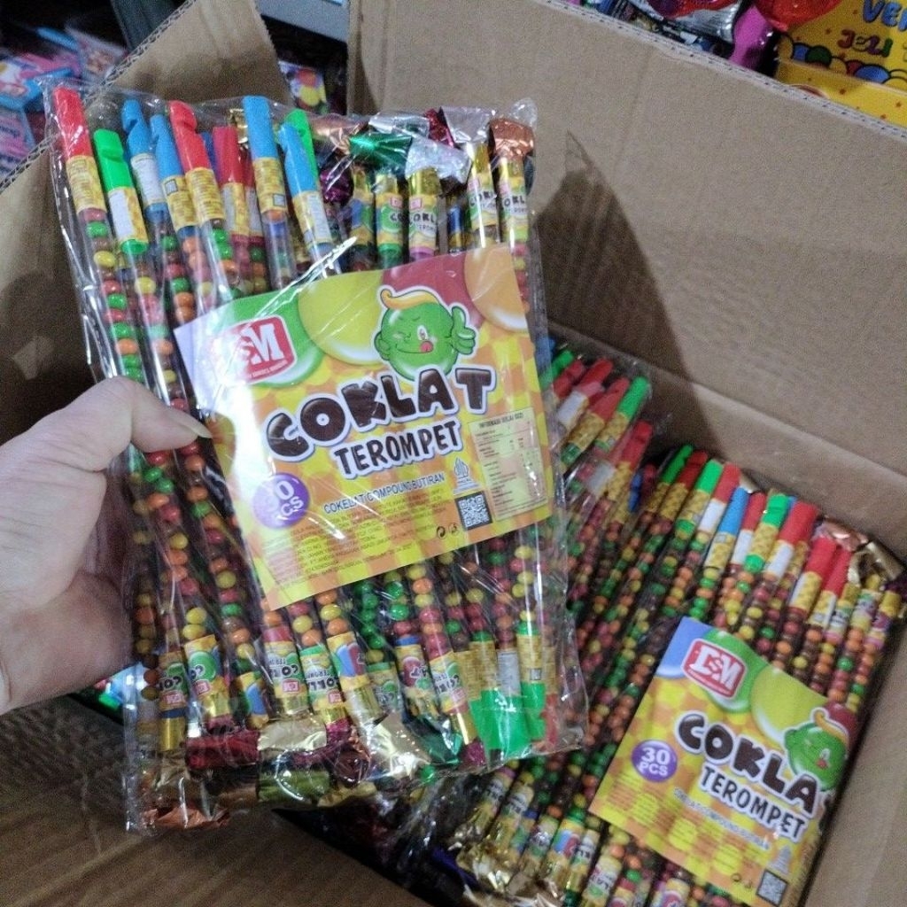 

Cokelat Terompet Harga 1 pack isi 30 pcs