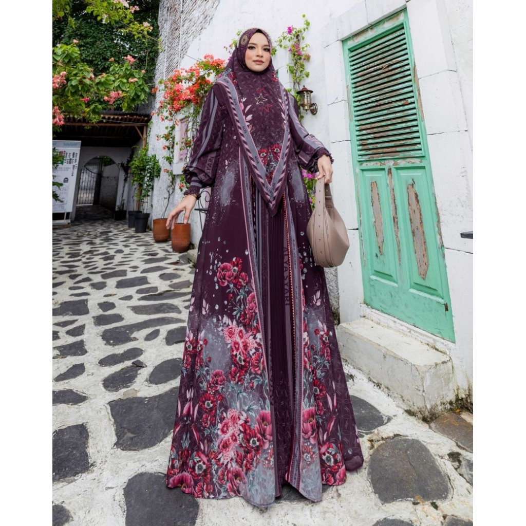 GAMIS SET KHIMAR ALESYA SERIES PREMIUM ALYA SYARI