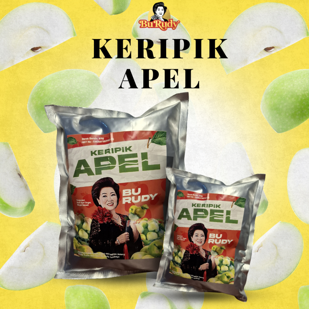 

Keripik Buah Apel Renyah Khas Bu Rudy Surabaya