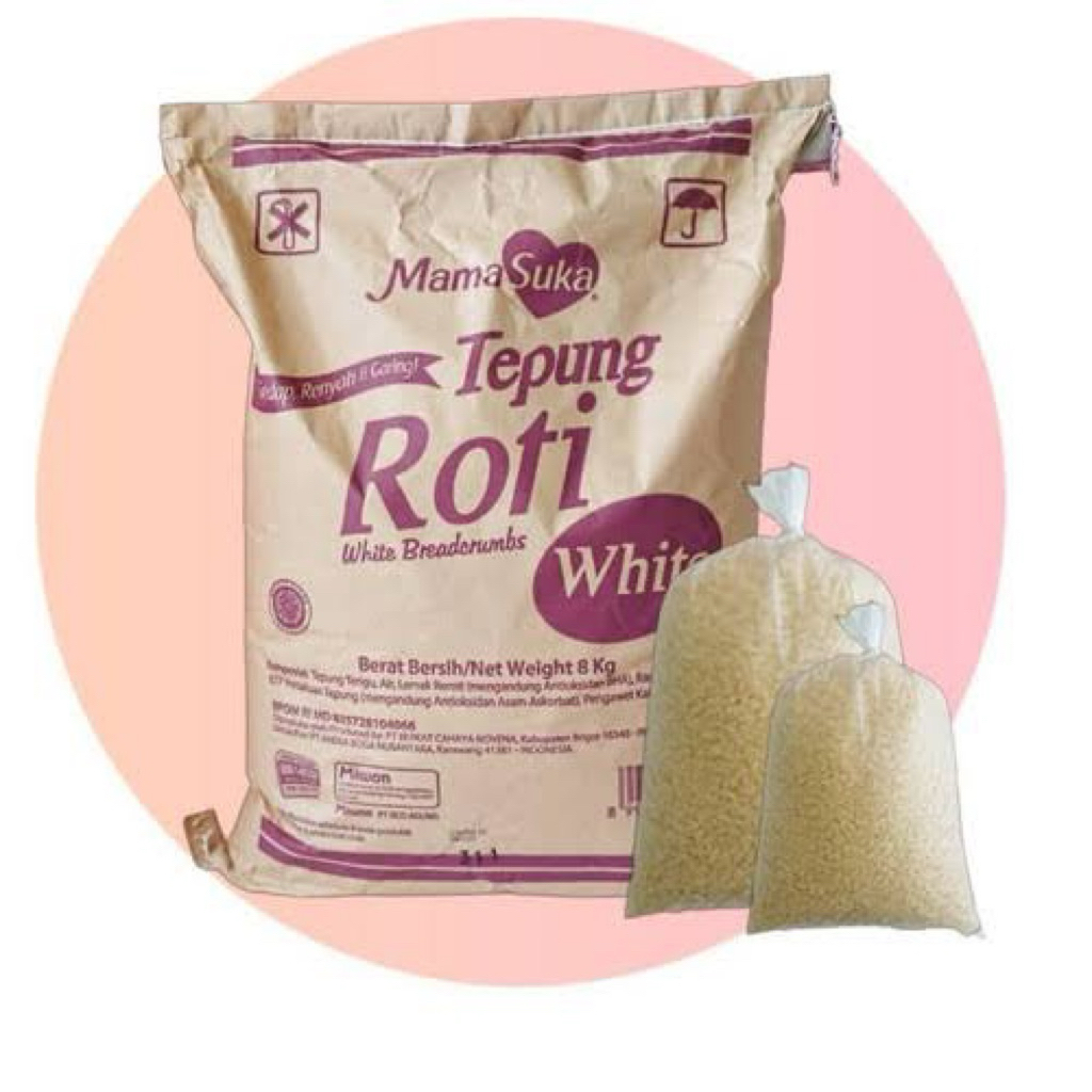 

White Breadcrumbs Mamasuka / Tepung Roti Putih Mamasuka REPACK 500 GRAM Tepung Panir
