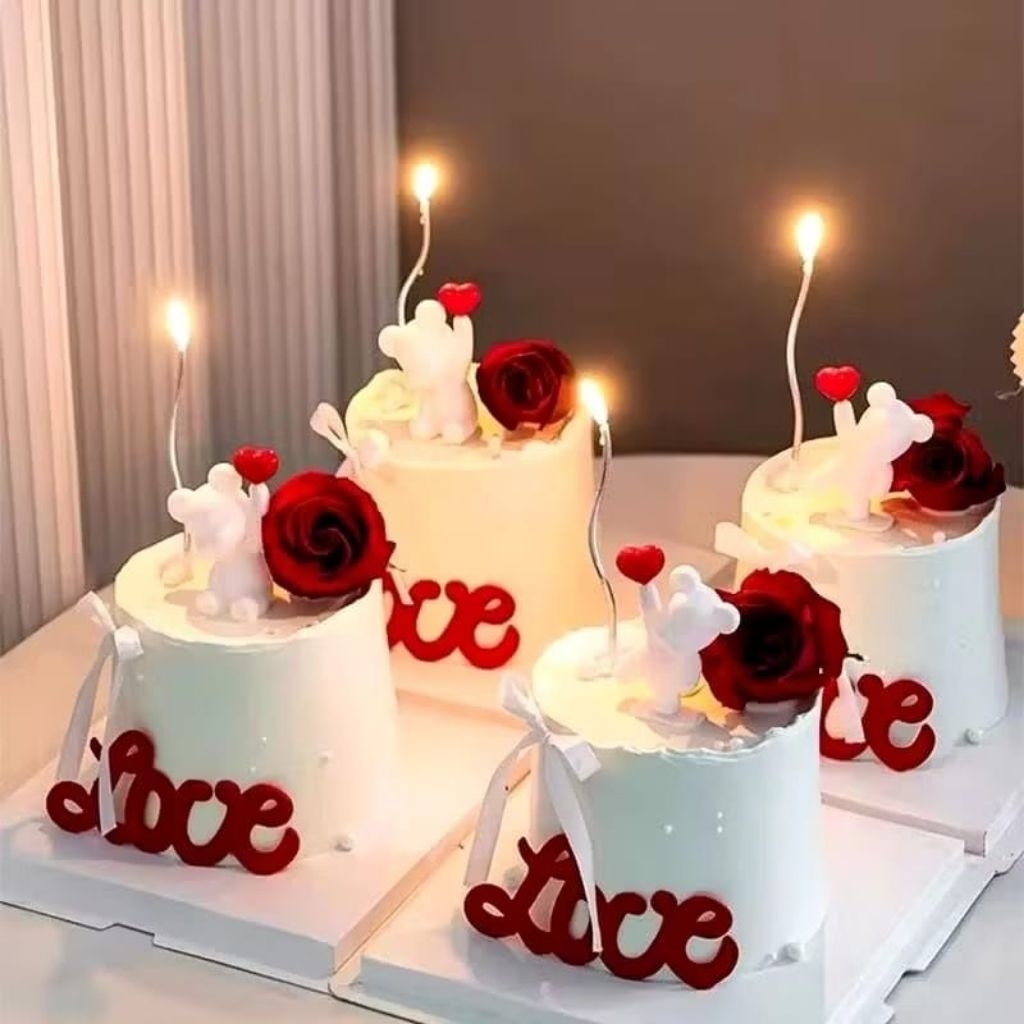 {HKS} Hiasan Kue Ulang Tahun Desain Balon Beruang cake / Topper Kue Bear Beruang / Pajangan Kue Ulan