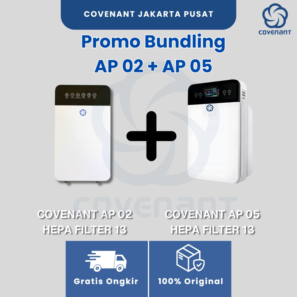 Promo Bundling Covenant Air Purifier AP-05+Covenant Air Purifier AP-02