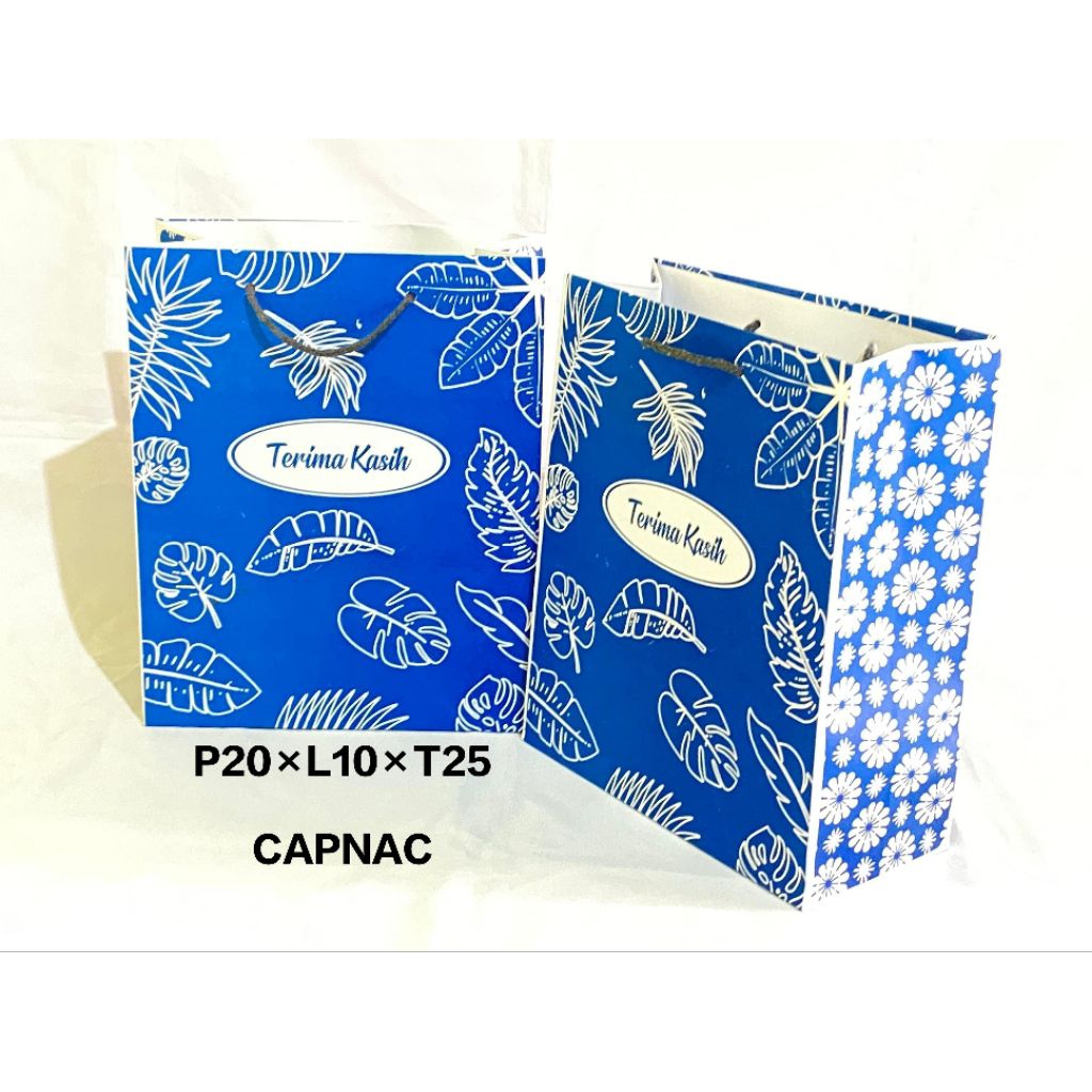 

Paper bag motif terima kasih ukuran 20×25 / Tas Kertas / Goodie bag