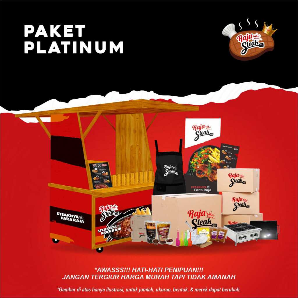 

Paket Usaha Steak Ayam Kekinian - Paket Platinum