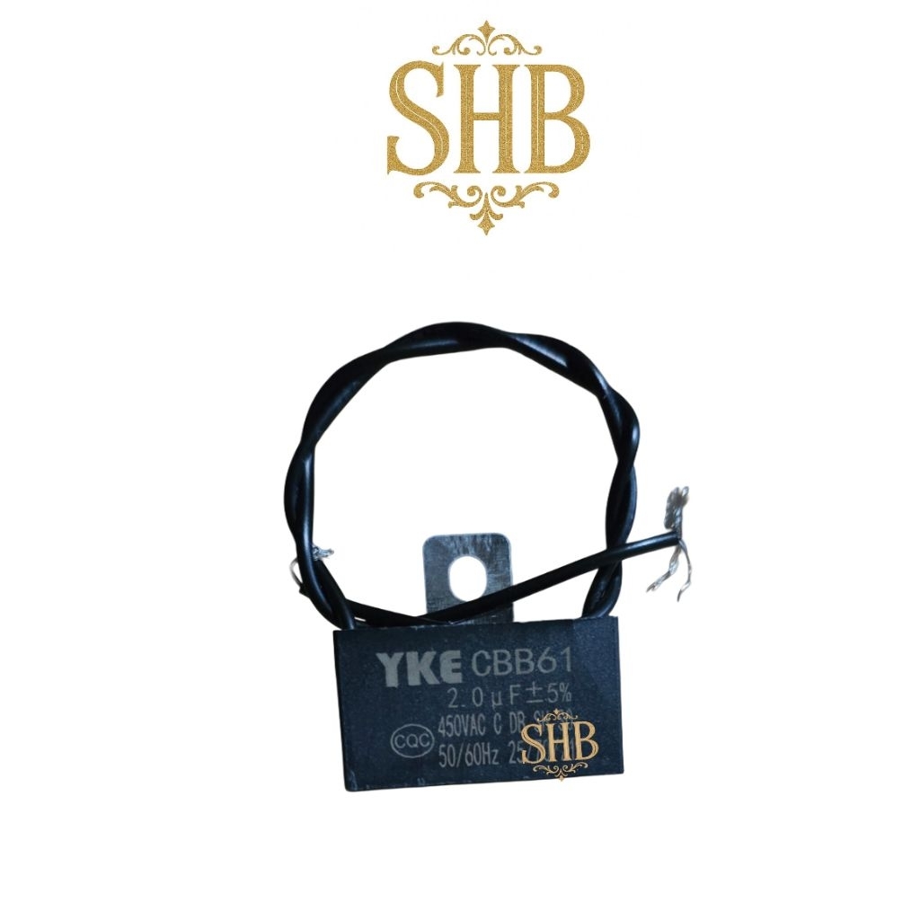 Kapasitor kipas angin 2 uf kabel 2 - Capasitor kipas angin 2 mikro untuk model berdiri, duduk, gantu