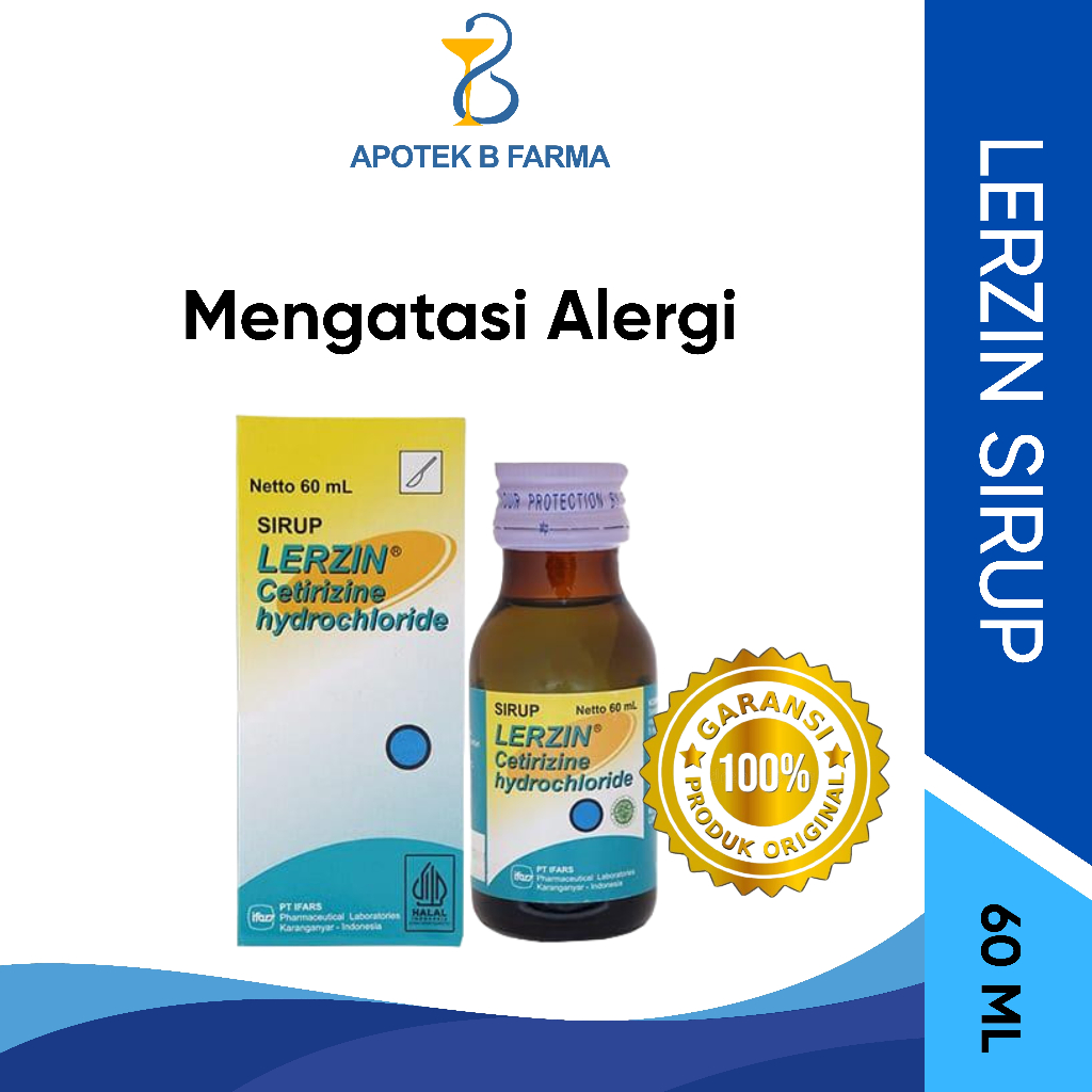 LERZIN SIRUP 60ML | IFARS | MENGATASI ALERGI