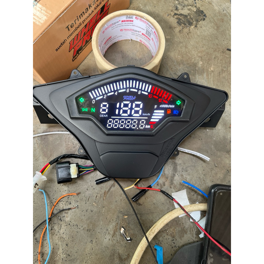 speedometer custom honda vario 110 injeksi