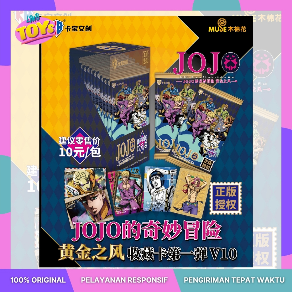 [LMB Toys] JOJO's Bizarre Adventure Card V10 - Isi 3 Kartu/Pack | Koleksi Resmi