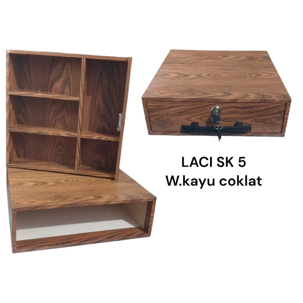 laci penyimpanan uang sekat 5 laci portebel