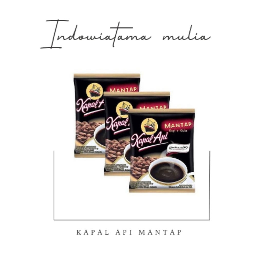 

Kapal Api Mantap Kopi Plus Gula 1 Renceng Isi 10 Sachet