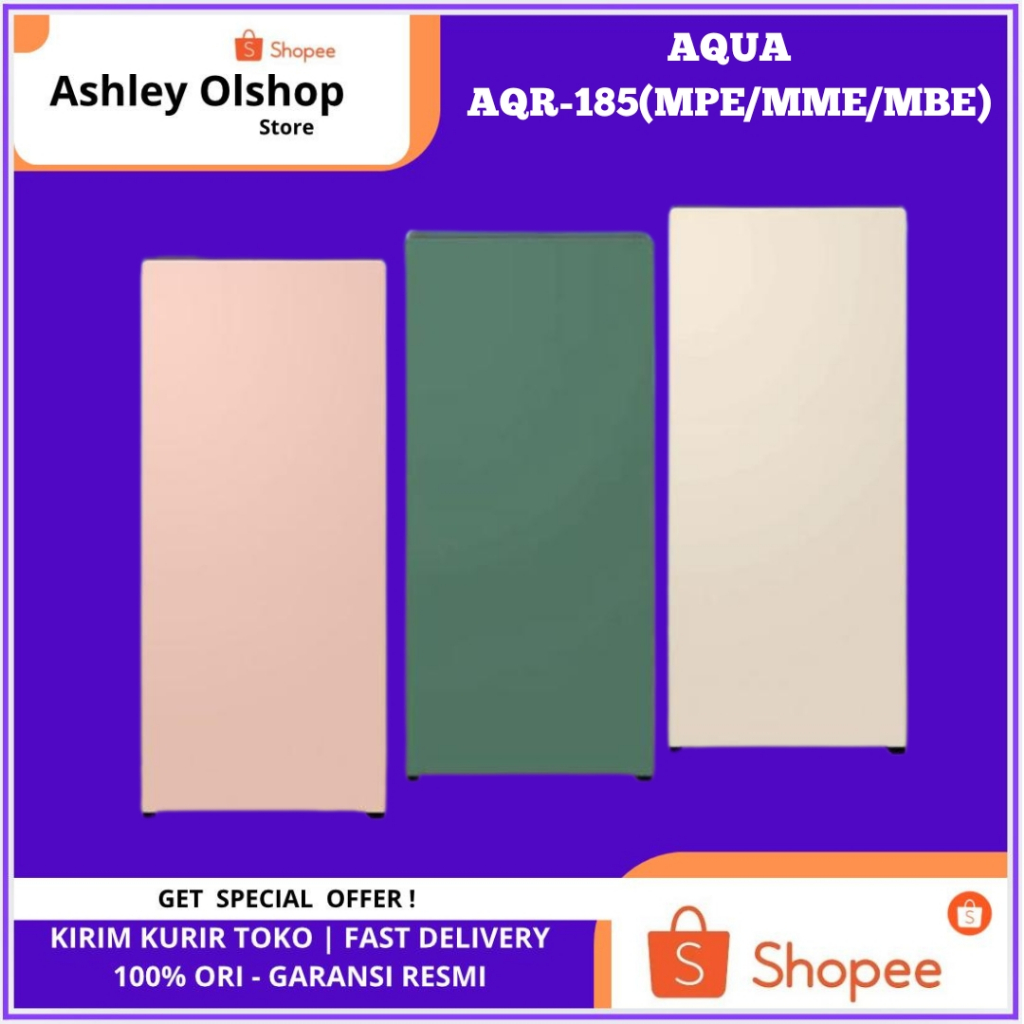 Kulkas 1 Pintu Aqua AQR-D185MPE/MME/MBE Aqua AQRD185MPE Aqua Kulkas AQR-D185MME Kulkas Aqua AQRD185M