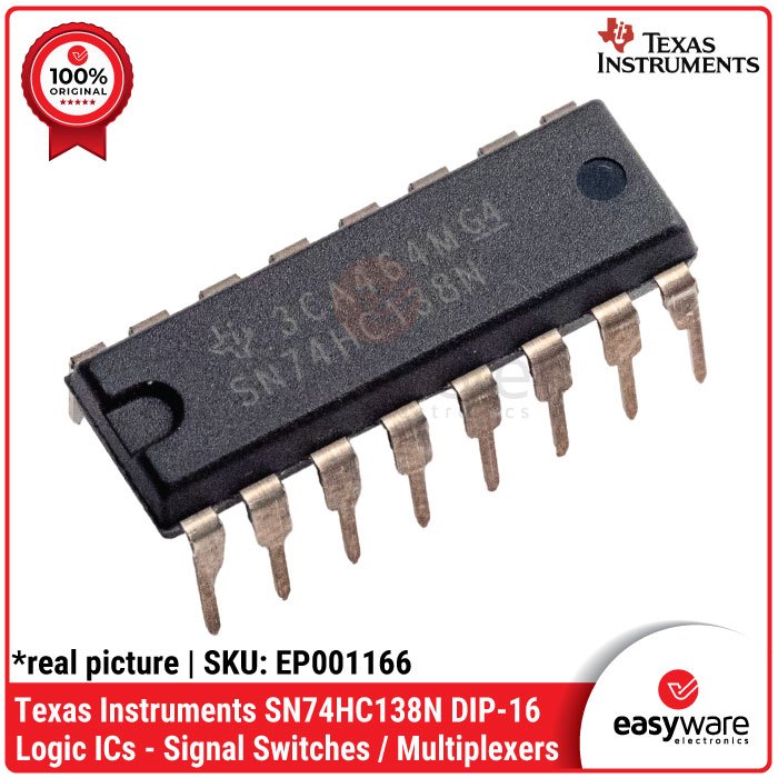 IC SN74HC138N ORIGINAL 74HC138 IC LOGIC ORI 74HC138 ORI
