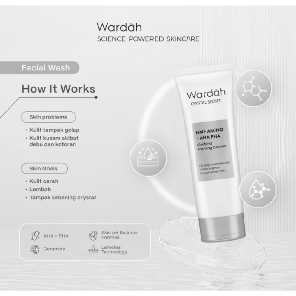 Facial foam wardah white secret pembersih wajah