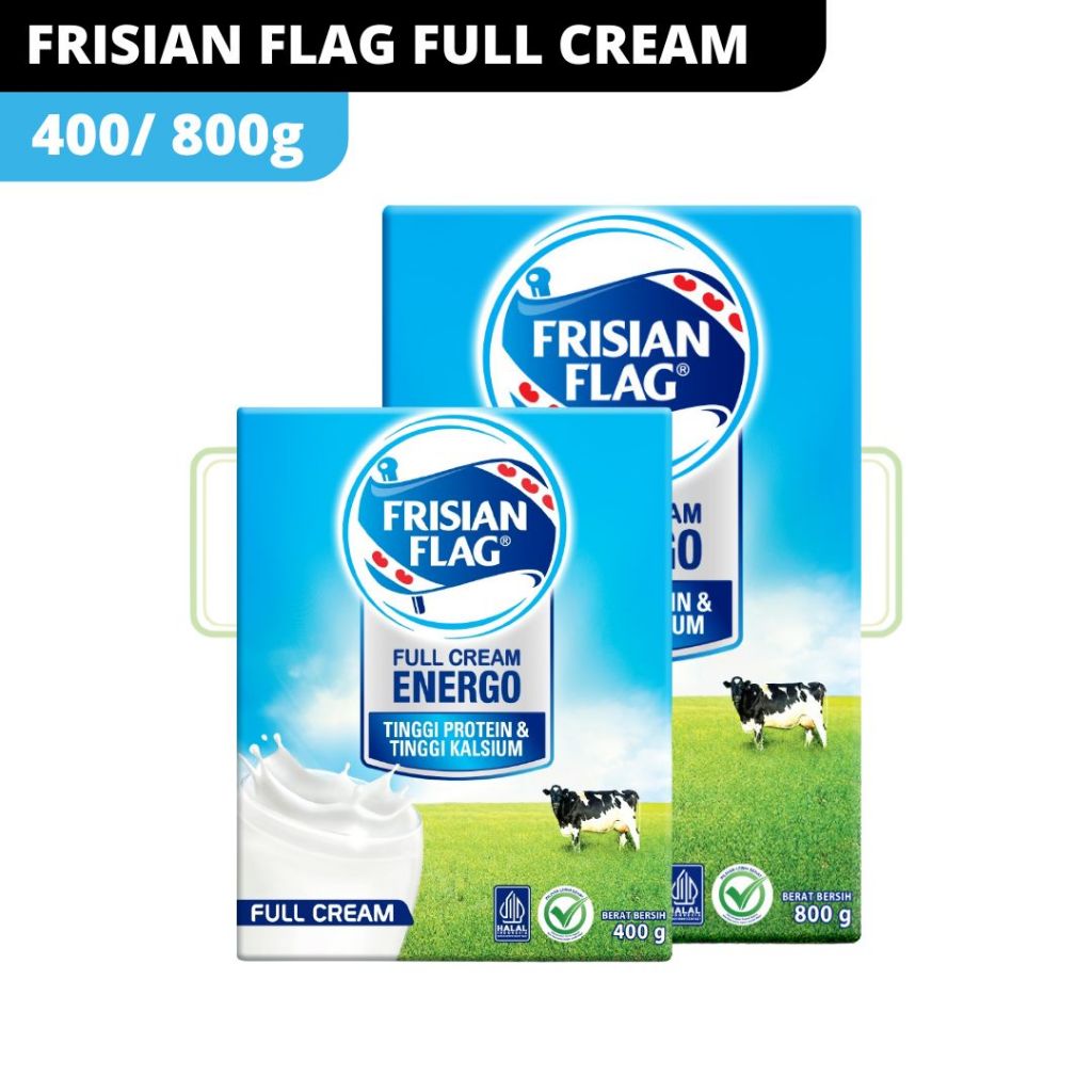 

FRISIAN FLAG ENERGO FULL CREAM 400gr & 800gr