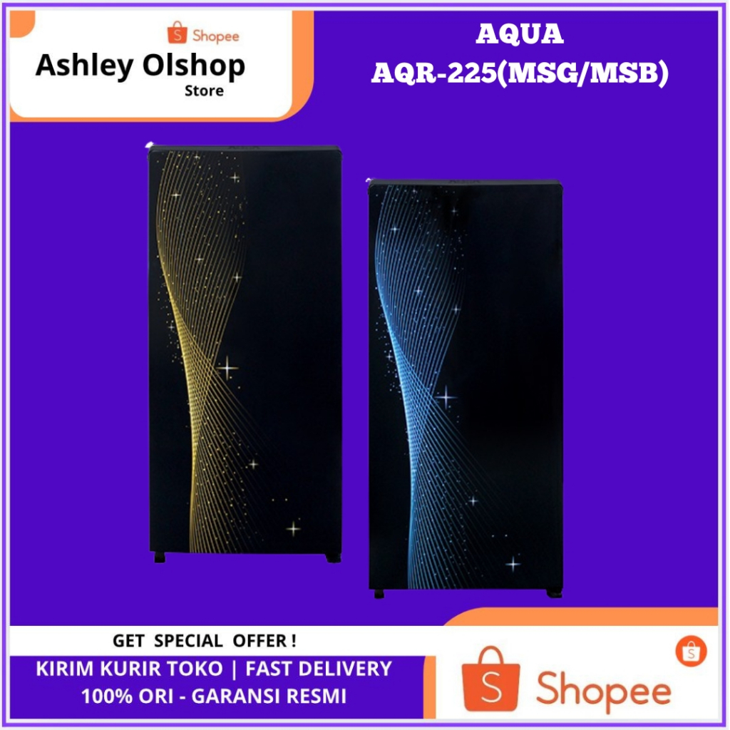 Kulkas 1 Pintu Aqua AQR-D225MSB/MSB Aqua AQRD225MSG Aqua Kulkas AQR-D225MSB Kulkas Aqua AQRD225MSG/M