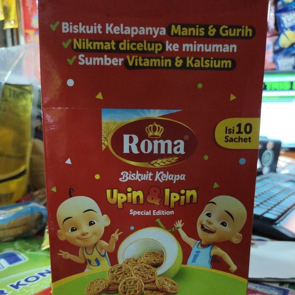 

Biskuit Roma kelapa sachet Special edition | 1 box isi 10pcs @36g eceran 2000