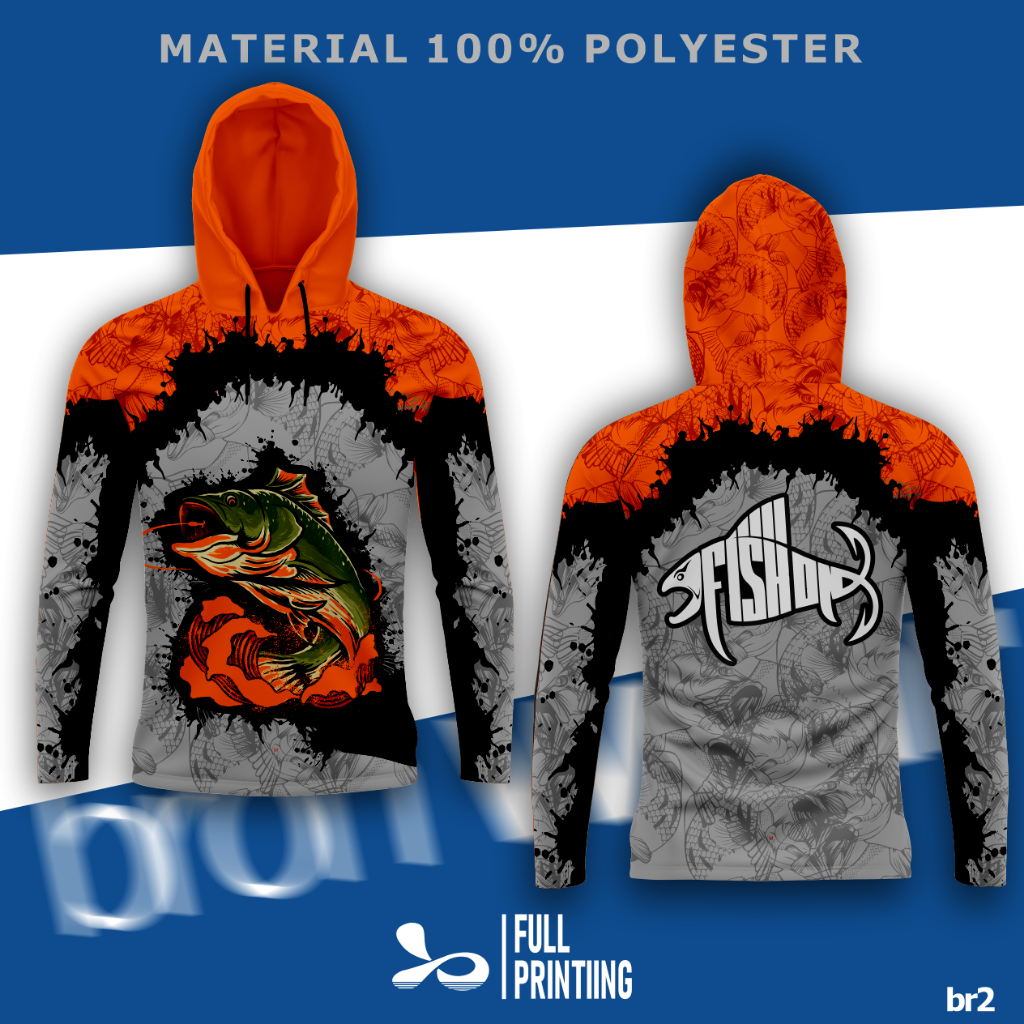 Jersey Mancing Lengan Panjang/Kaos Mancing Full Printing Harga Grosir