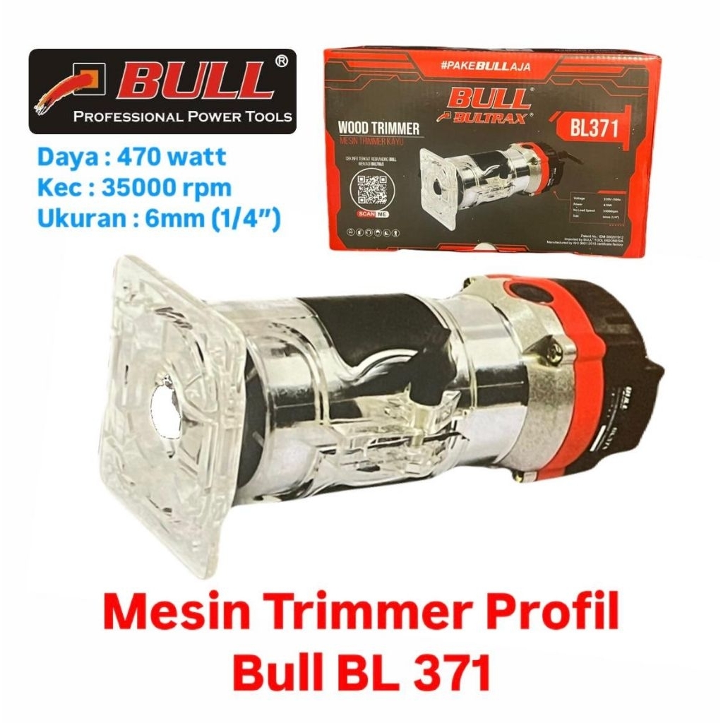 BULL BL371 Mesin Trimmer Profil Kayu