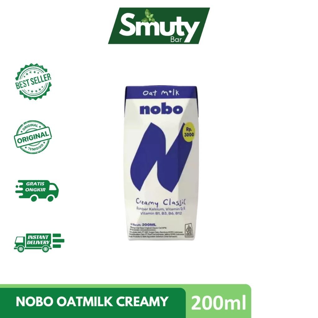 

Nobo Oat Milk Creamy Classic Straw 200ml