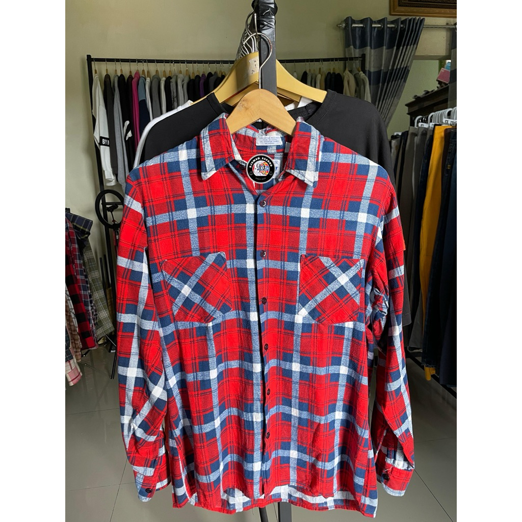 kemeja flanel second brand original