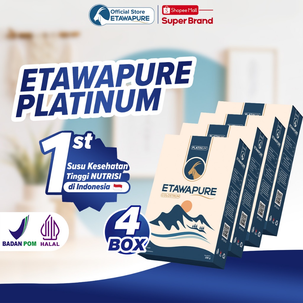 

PAKET 4 BOX Etawapure Susu Kambing Etawa Murni