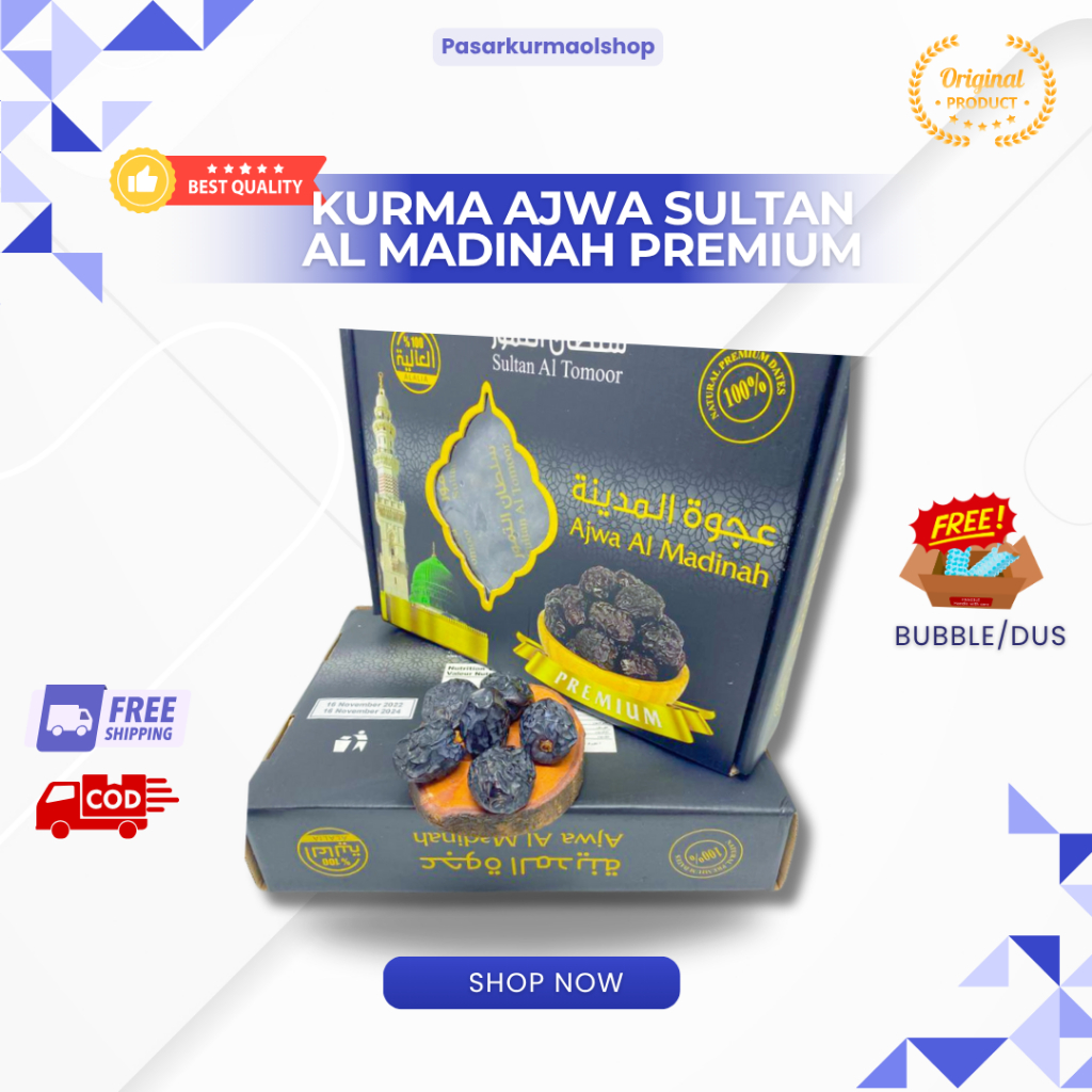 

Kurma Ajwa Sultan Al Tamoor 1 Kg