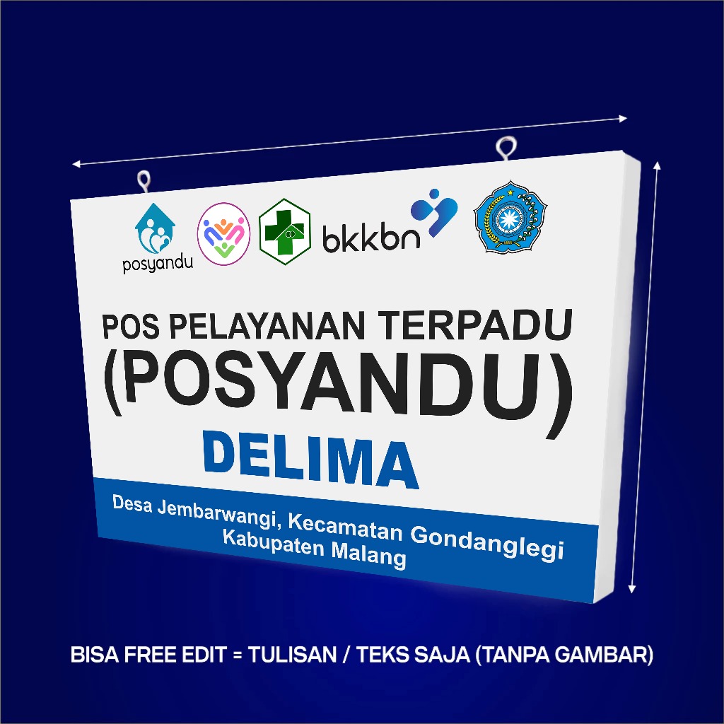 

Papan Nama Posyandu / Poskesdes 60 x 40 cm