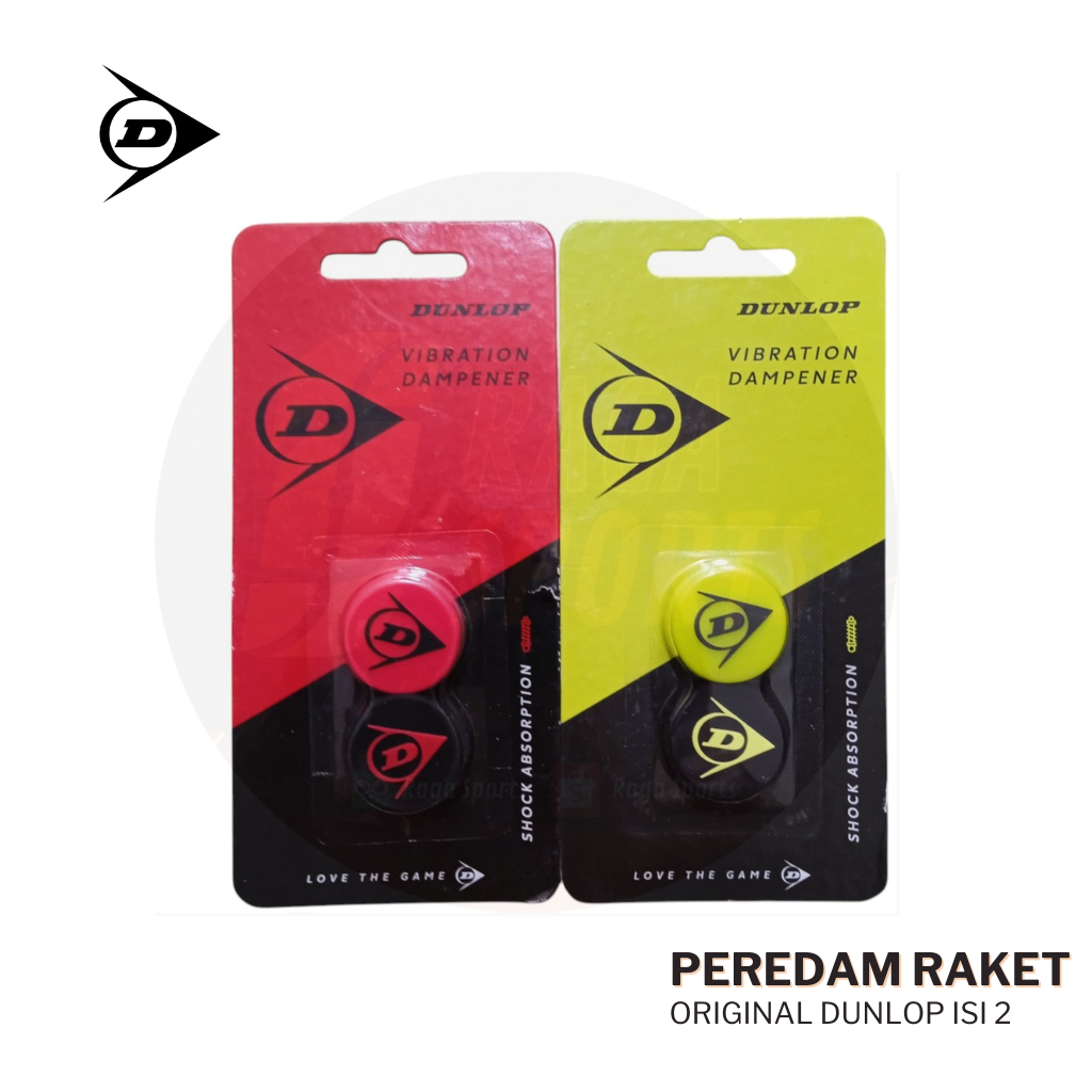 Raga Sports Peredam Raket Tenis Dunlop Vibration Dampener Tennis Peredam Getaran Raket Original isi