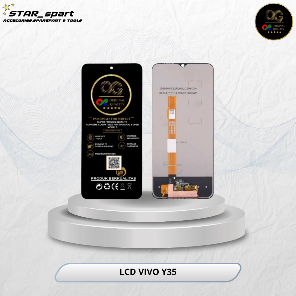 LCD VIVO Y35 BLACK OG SUPER/LCD OG/OG LCD/LCD VIVO