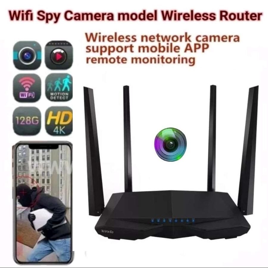 Wifi Spy Camera model Router (Kamera tersembunyi/ hidden camera) - Pantau live di HP Android/iOS - t