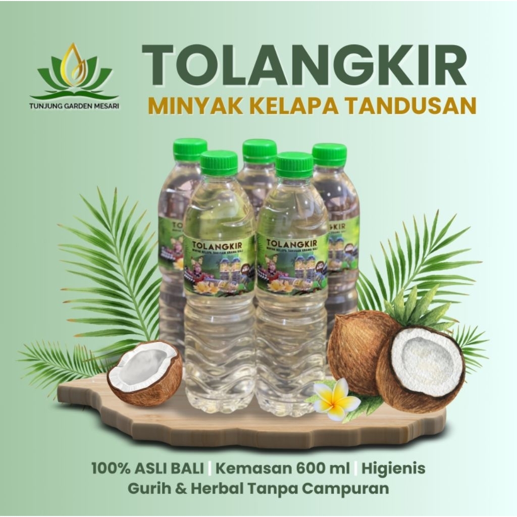 

minyak kelapa herbal | coconut oil | asli Bali 600ml