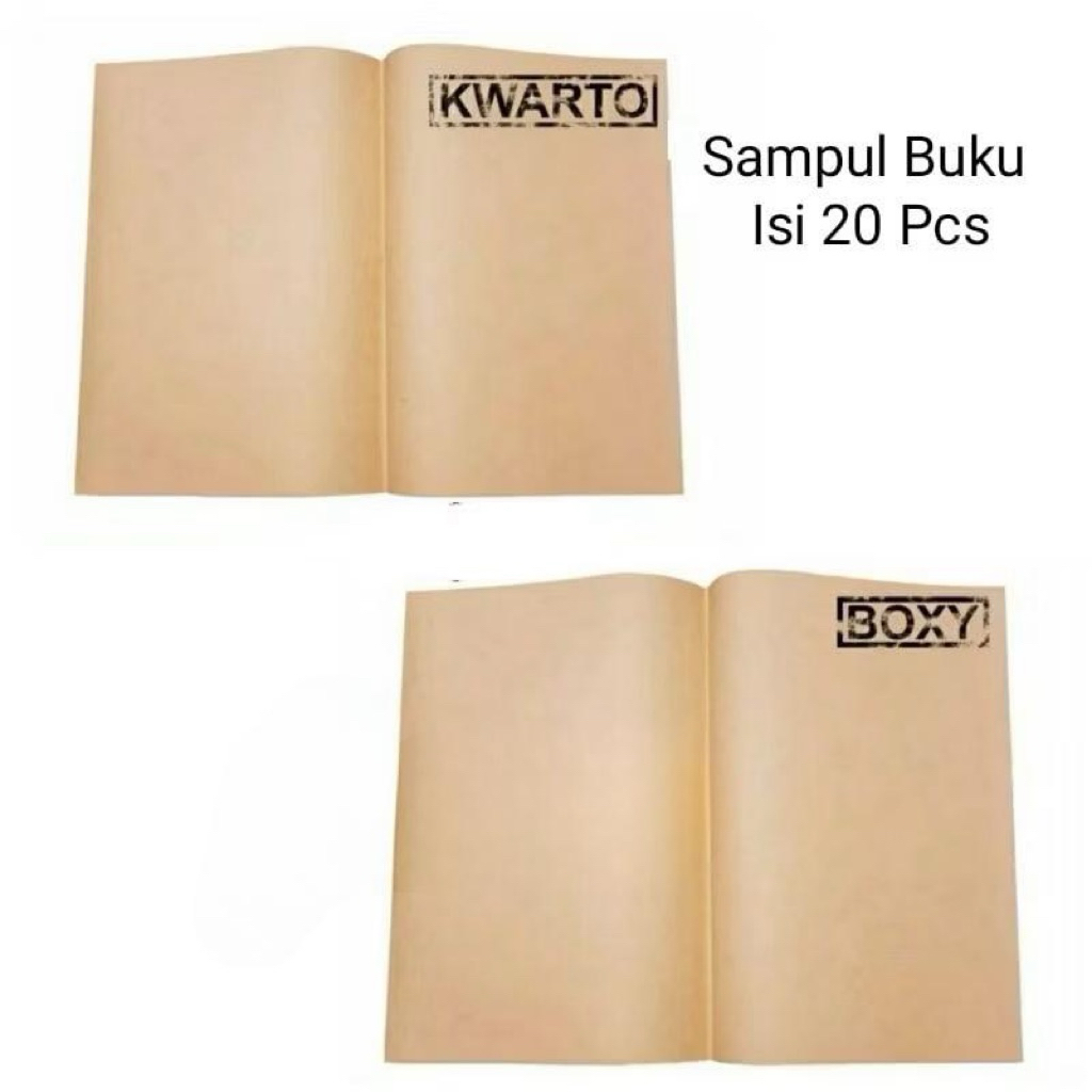 

Sampul Buku Coklat / Sampul Buku Motif Kwarto - Boxy (1Pack Isi 20 Lbr)