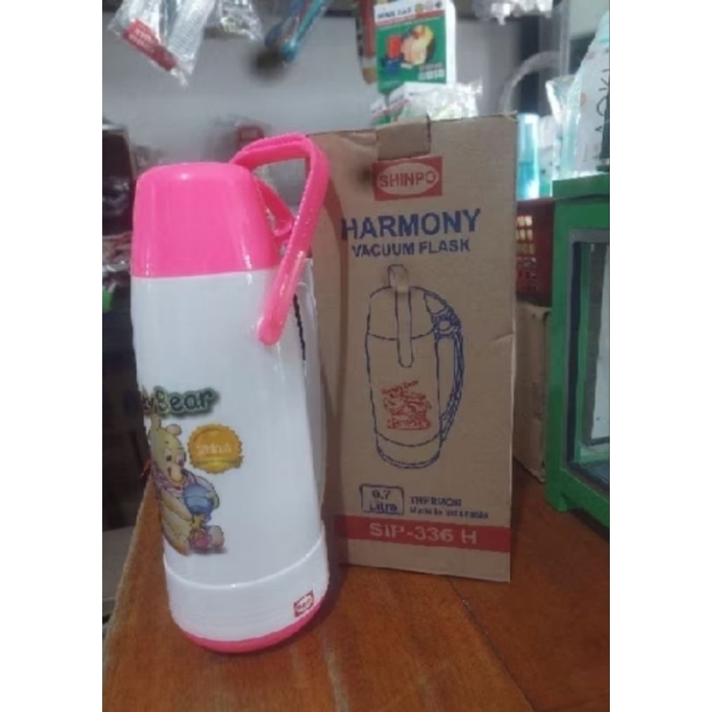 termos air panas kecil/termos air shinpo 0,7Lt