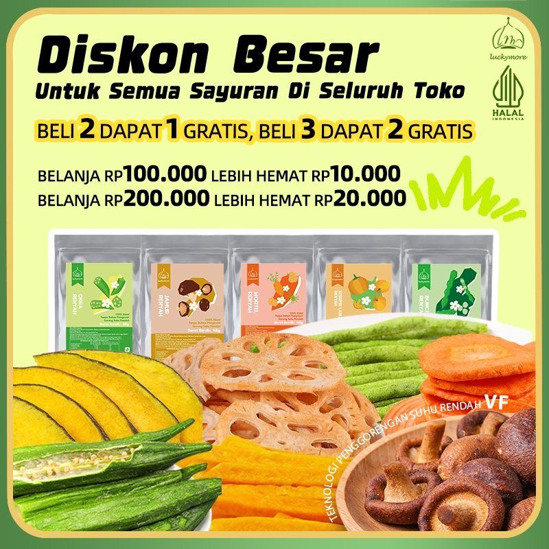 

Hadiah GRATIS! Beli 3 Produk, Dapat 2 Hadiah Premium (Senilai >Rp80.000) Snack, Dried Snack, Freeze Dried Snack, Makanan Ringan, Buah Kering, Sayuran Kering, Cemilan Sehat