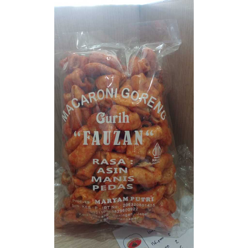 

Macaroni Goreng Gurih Rasa Asin Manis Pedas