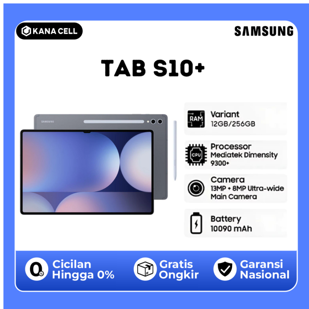 SAMSUNG GALAXY TAB S10+  GARANSI RESMI