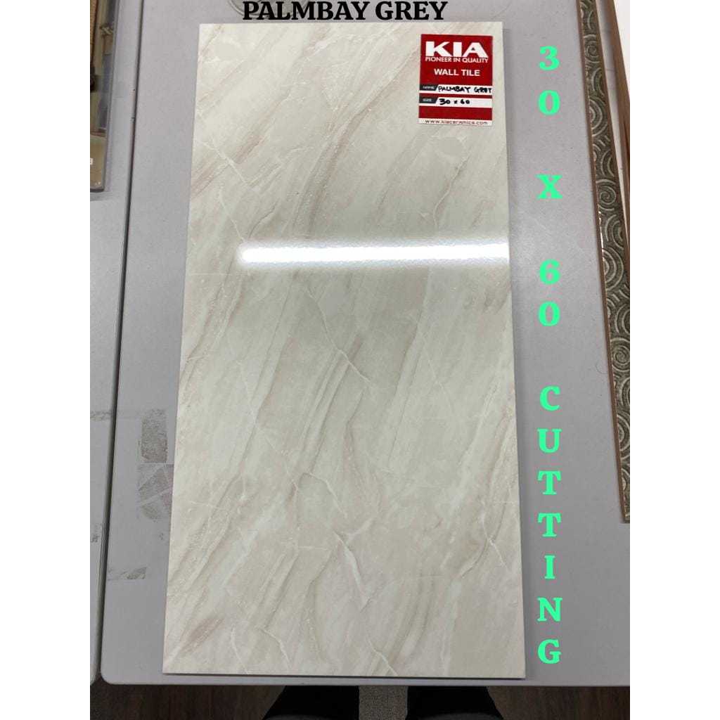keramik kia palmbay grey 30x60 cutting  medan