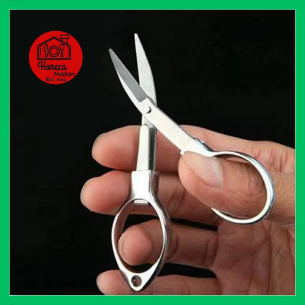 

Gunting lipat stainless kecil tajam gunting serbaguna