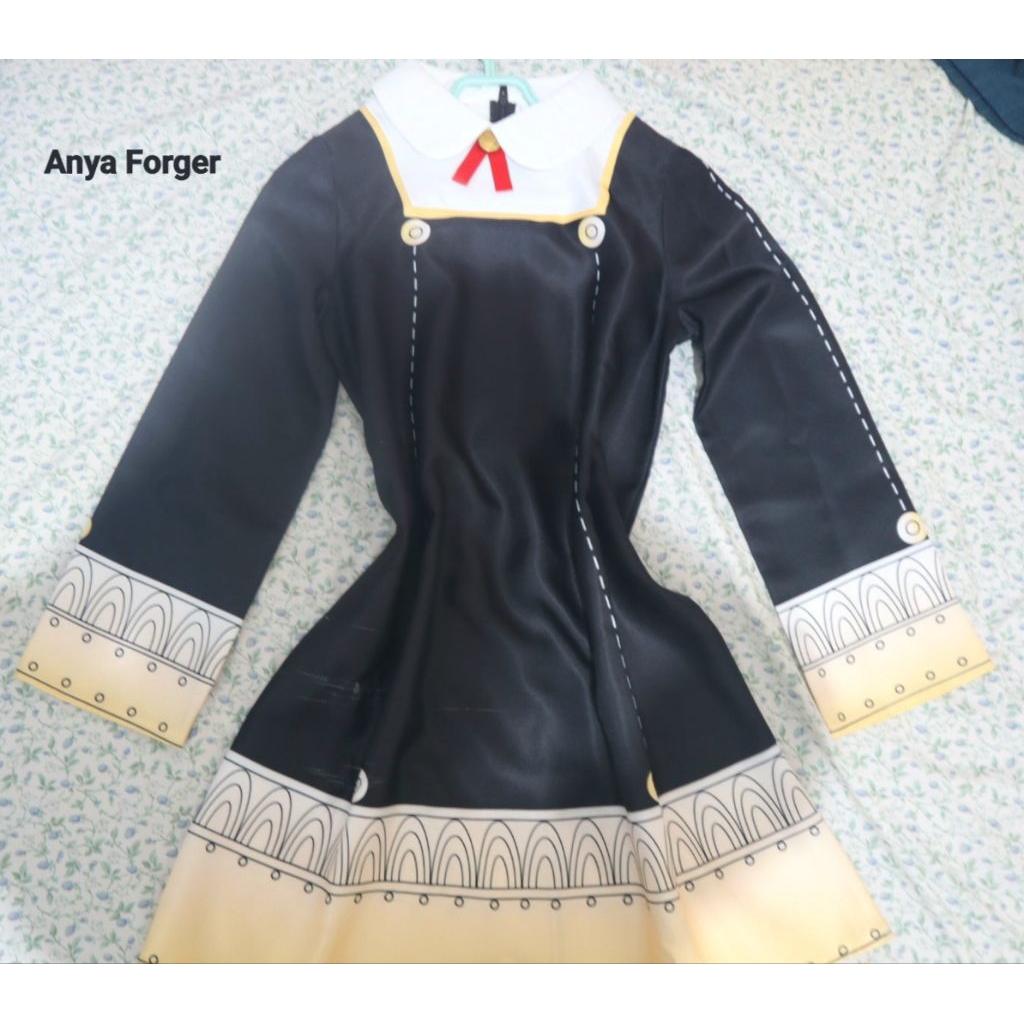 Preloved Bekas Wetrose Baju Cosplay Anime Spy x Family Dress Anya Forger S