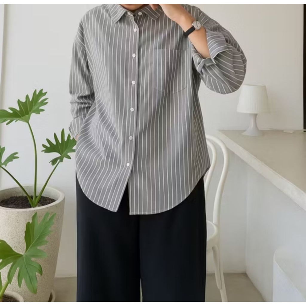 FUKUTANI KEMEJA SALUR OVERSIZE