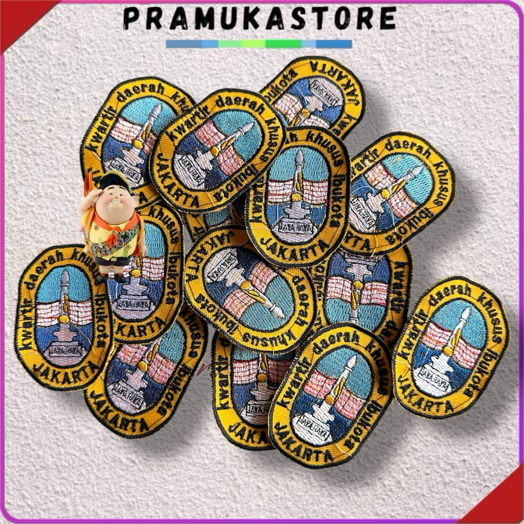 Badge Kwarda DKI Jakarta Bordir / Logo DKI Jakarta