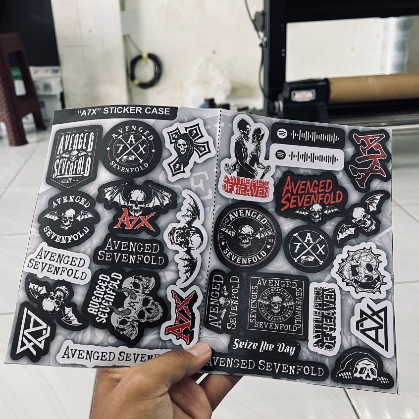 

29 Pcs Stiker A7X Sticker pack Band Rock Avenged sevenfold sudah terpotong Anti Air Anti Luntur