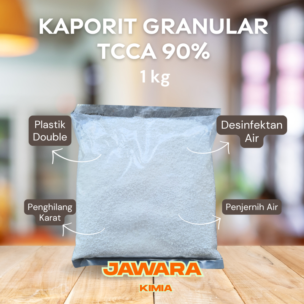 Kaporit Granular 90% / Klorin Granular / TCCA Granular - 1 kg