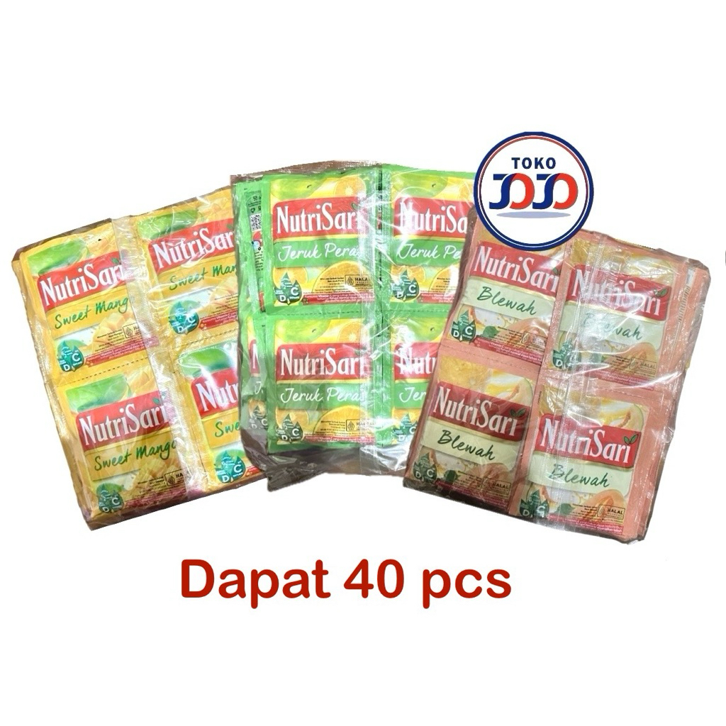 

Nutri Sari Sweet Mango, Jeruk, Blewah 40 pcs